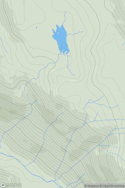 Thumbnail image for High Crag [Lake District C&W] showing contour plot for surrounding peak